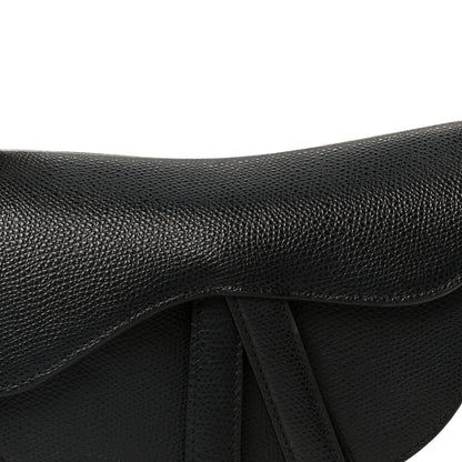 Christian Dior Grained Calfskin Mini Saddle Bag Black 8 of 11