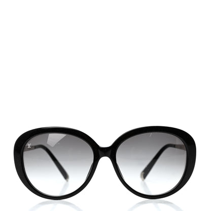 Louis Vuitton Acetate Bluebell Sunglasses Z0693W Black Glitter 2 of 4