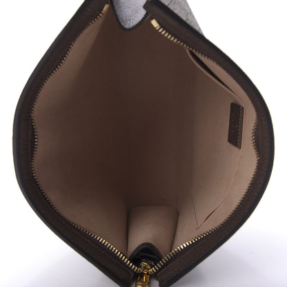 Gucci GG Supreme Monogram Web Ophidia Pouch Brown 5 of 9