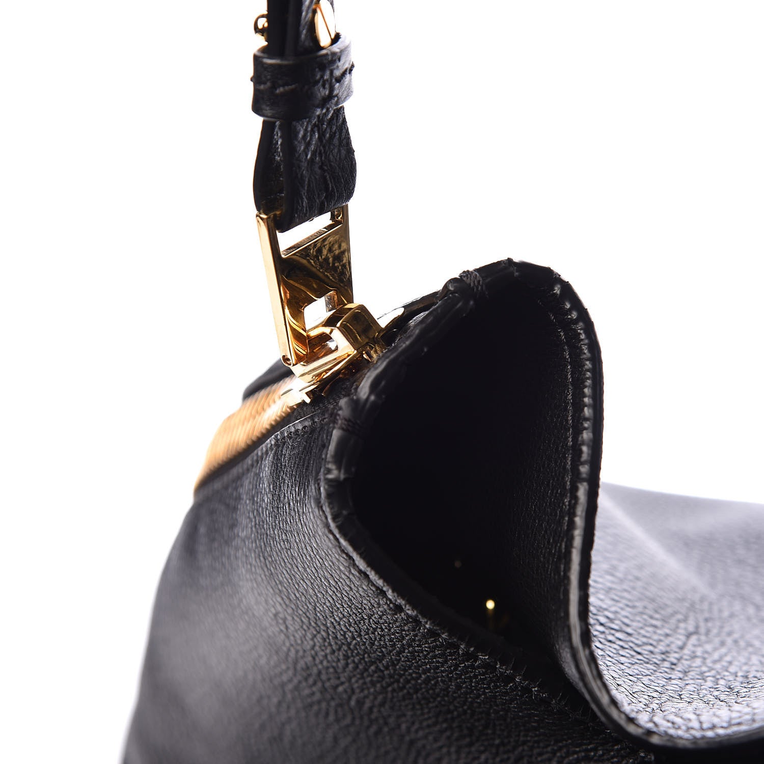 Tom Ford Grained Calfskin Sedgwick Medium Zipper Tote Black 14 of 15