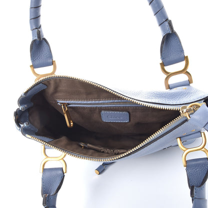 Chloe Calfskin Medium Marcie Satchel Street Blue 5 of 9