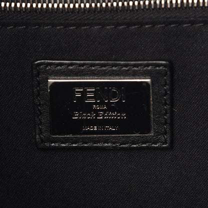 Fendi Vitello Dolce All Over Flowerland Large Backpack Black 6 of 9