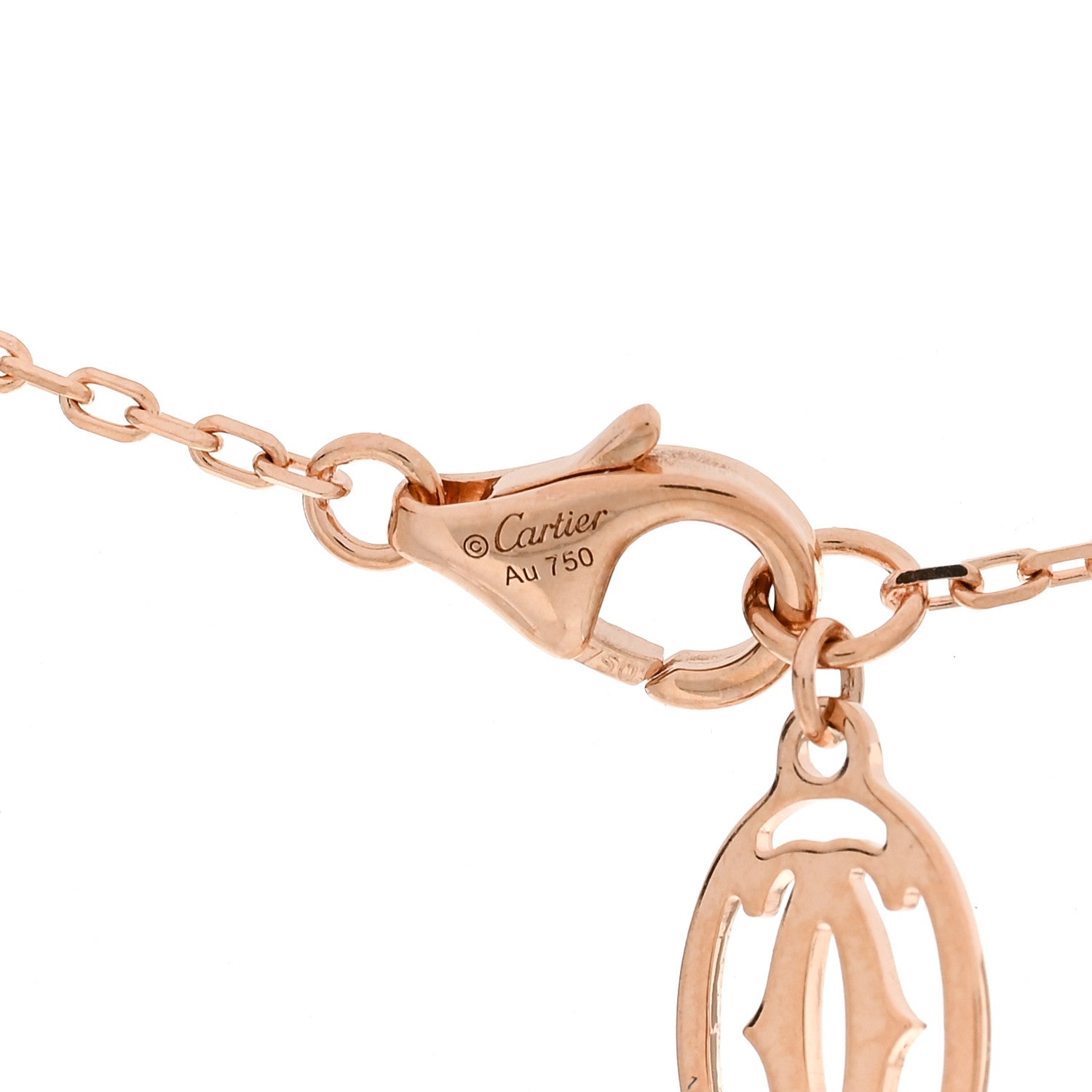 Cartier 18K Pink Gold Diamond LM D'Amour Pendant Necklace 4 of 5