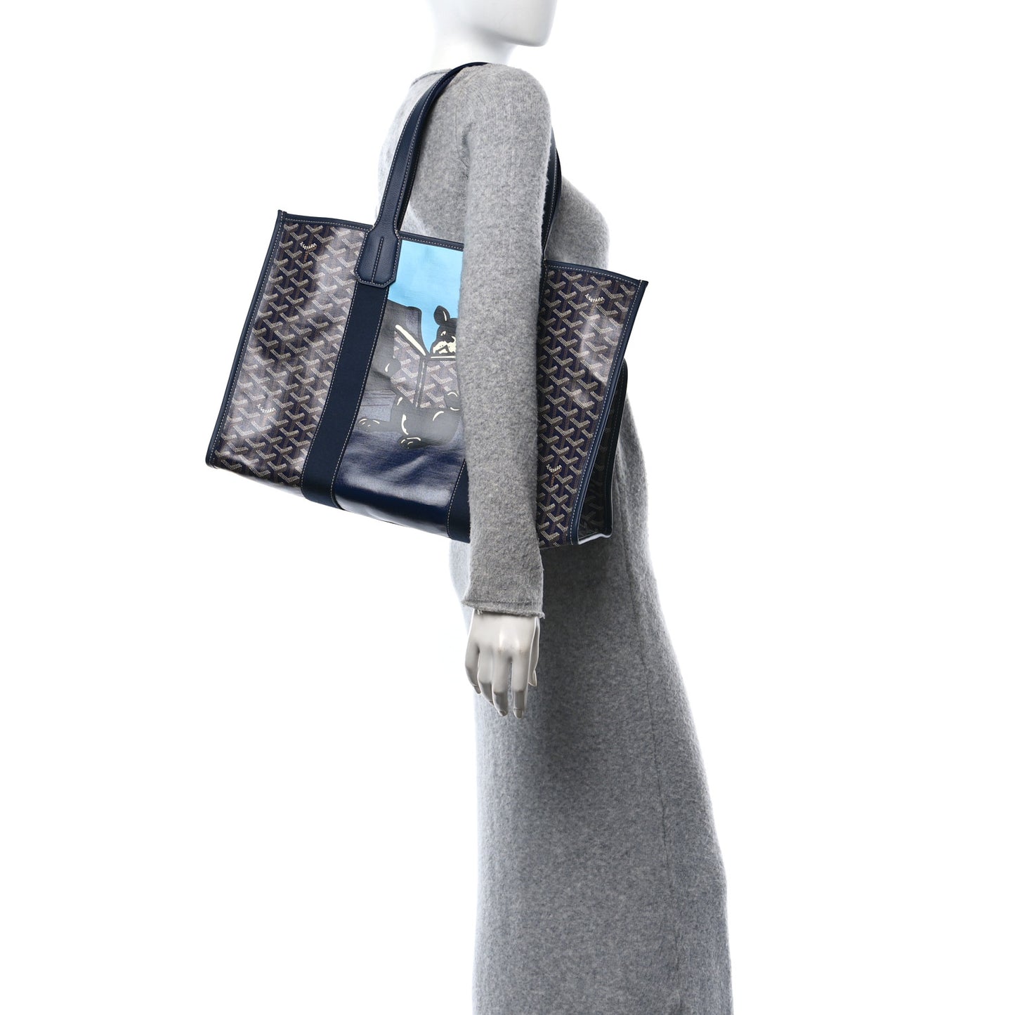 Goyardine Villette Tote Blue