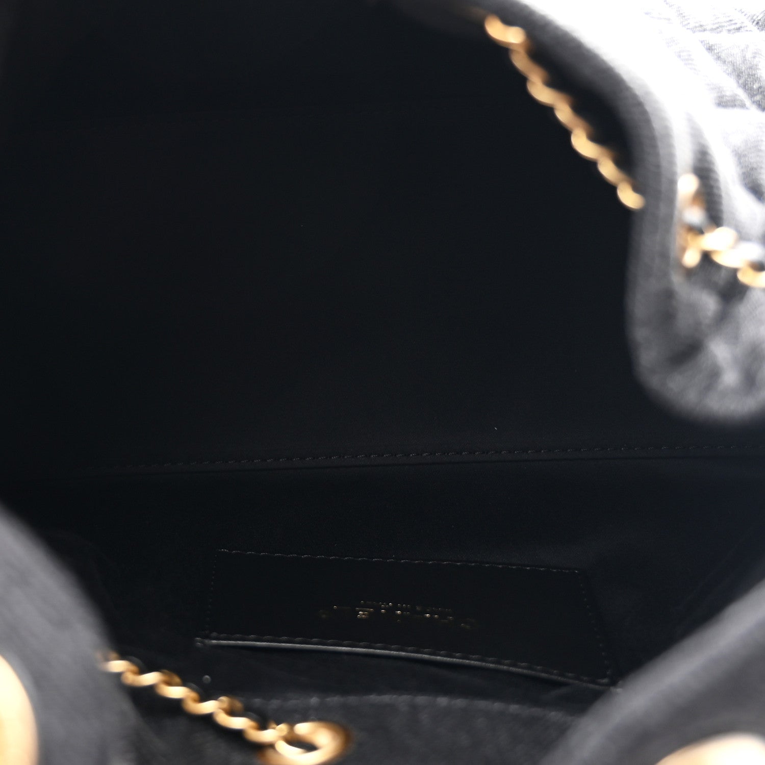 Chanel Washed Denim Quilted Small Chanel 25 Handbag Black 5 of 9