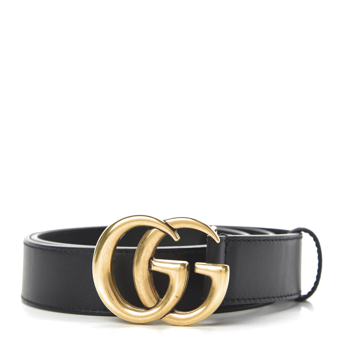 Calfskin Double G 30mm Belt 80 32 Black