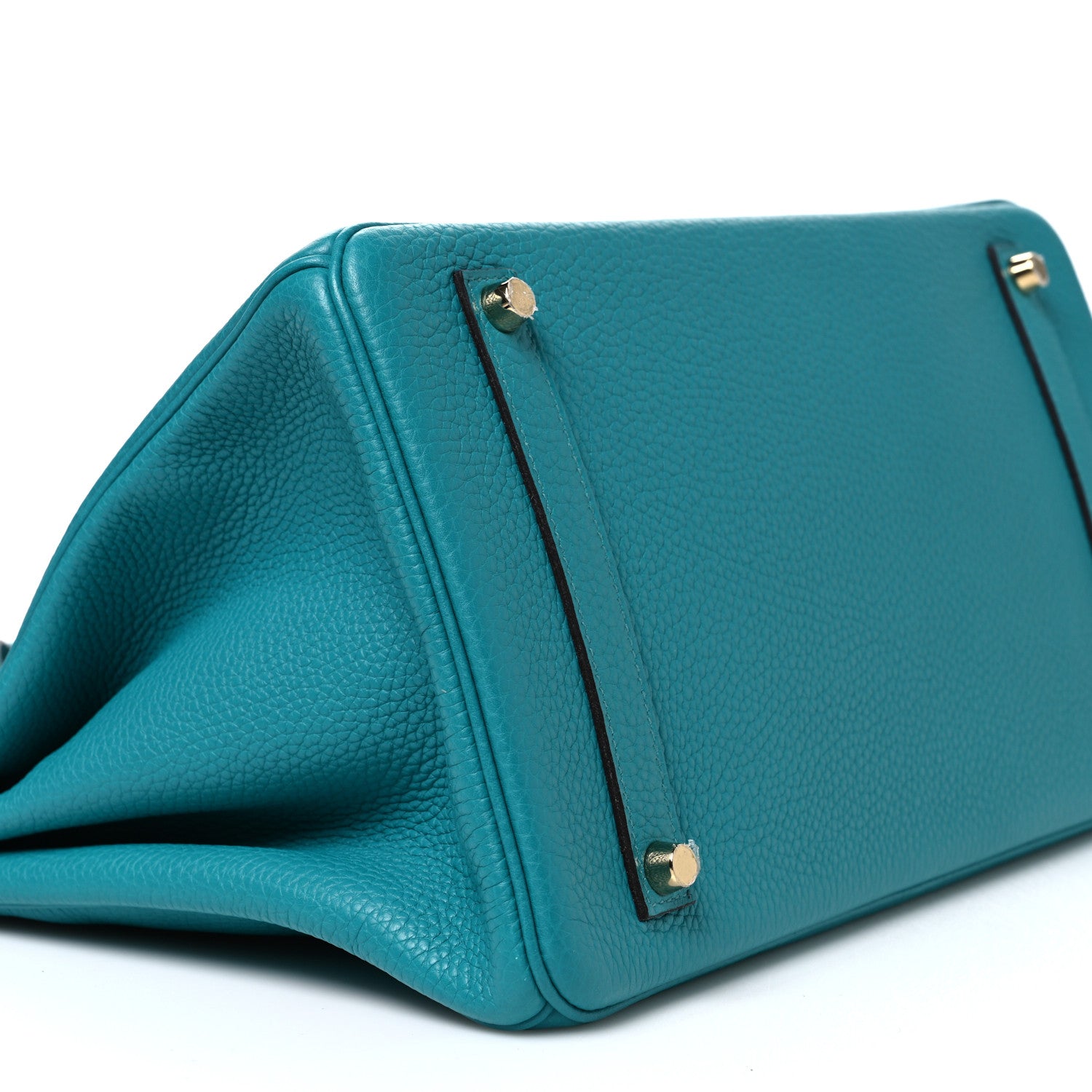 Hermes Taurillon Clemence Birkin 35 Bleu Paon 9 of 10