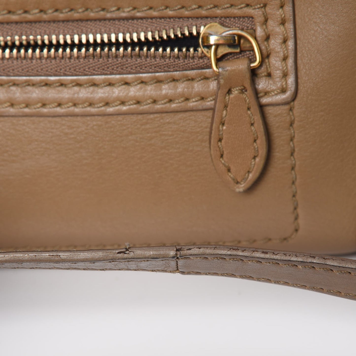 Smooth Calfskin Nano Luggage Camel
