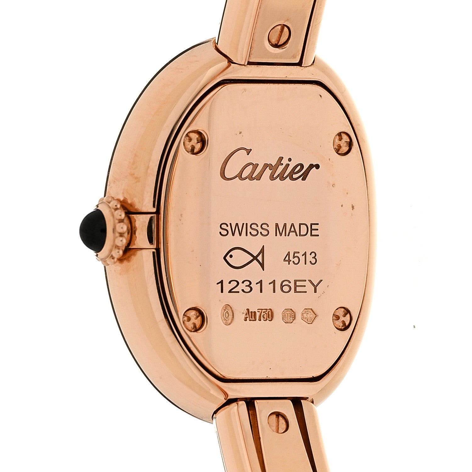 Cartier 18K Pink Gold 19mm Baignoire Quartz Watch 15 4 of 6