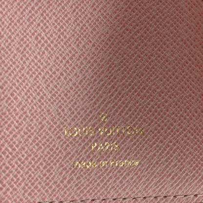 Louis Vuitton Damier Ebene Victorine Wallet Rose Ballerine 6 of 8