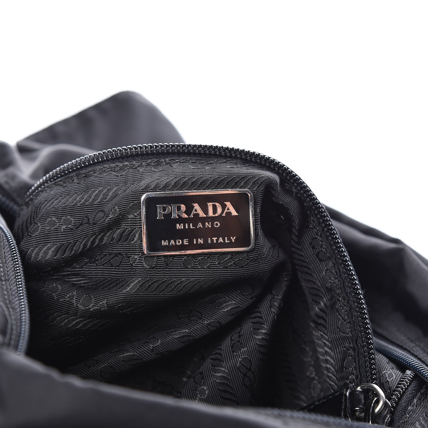 Prada Nylon Vela Messenger Bag Black 6 of 16