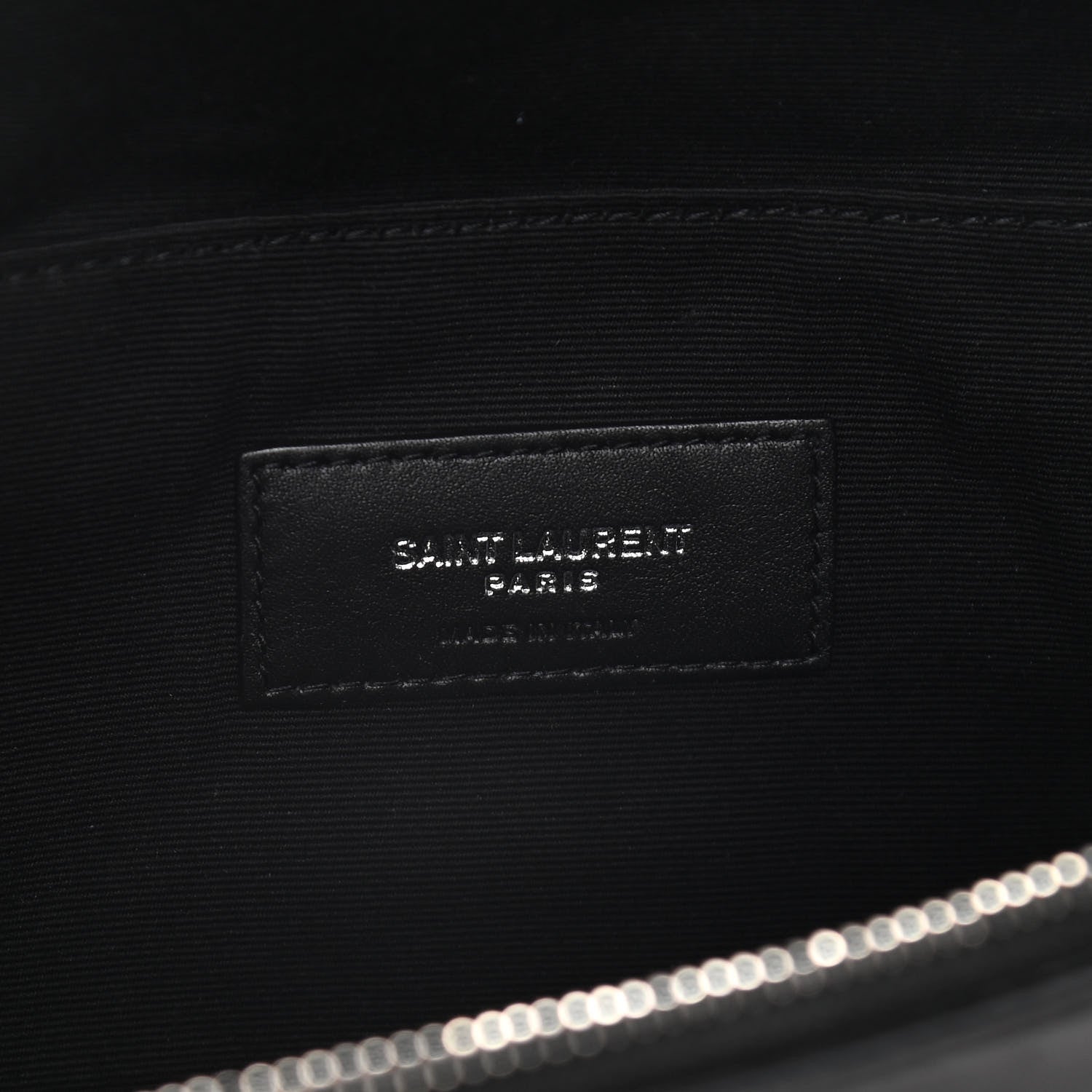 Saint Laurent Calfskin Monogram Belt Bag Black 6 of 14