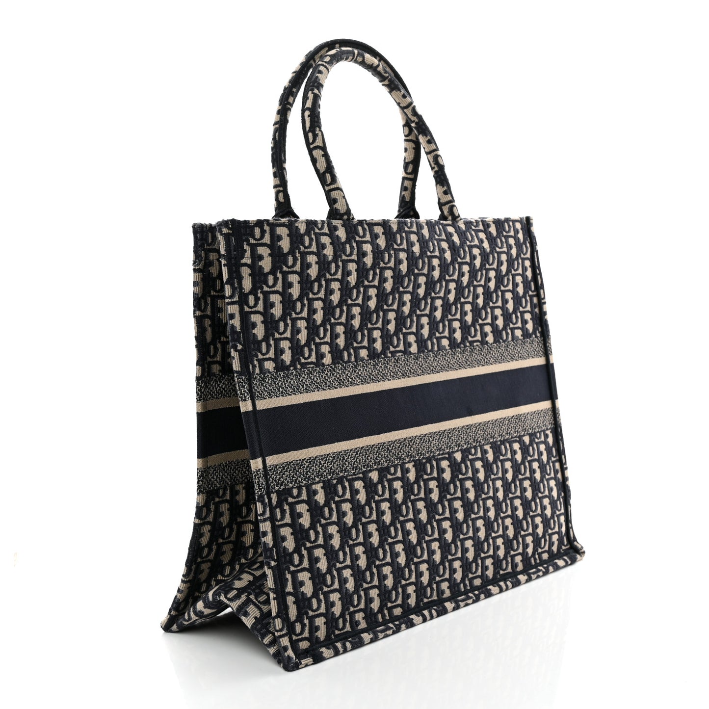 Oblique Large Book Tote Blue Multicolor