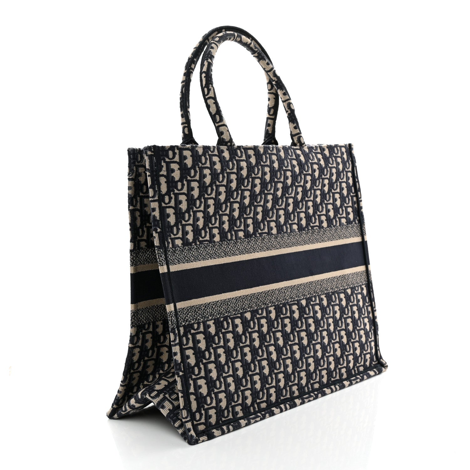 Christian Dior Oblique Large Book Tote Blue Multicolor 3 of 13