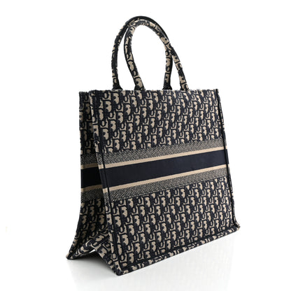 Christian Dior Oblique Large Book Tote Blue Multicolor 3 of 13