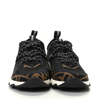 Fendi Technical Mesh Lycra FFreedom Patchwork Sneakers 36.5 Black Tobacco 2 of 7