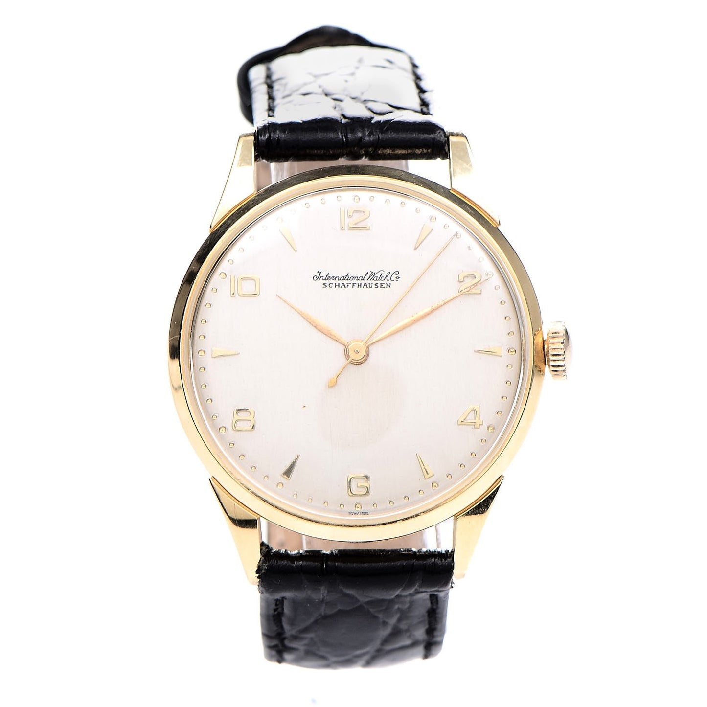 18K Yellow Gold Crocodile 35mm Schaffhausen Automatic Watch