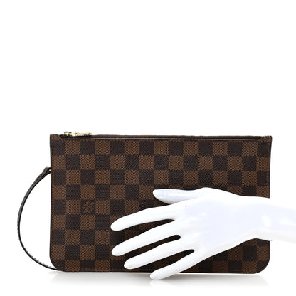 Louis Vuitton Damier Ebene Neverfull MM GM Pochette 2 of 9