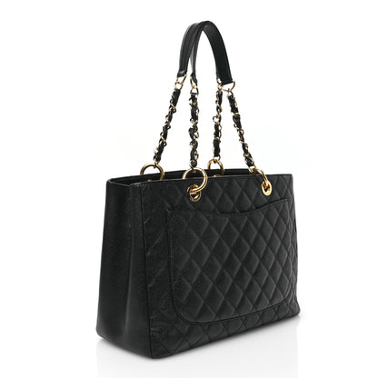 Chanel Caviar Quilted Grand Shopping Tote GST Black 3 of 10