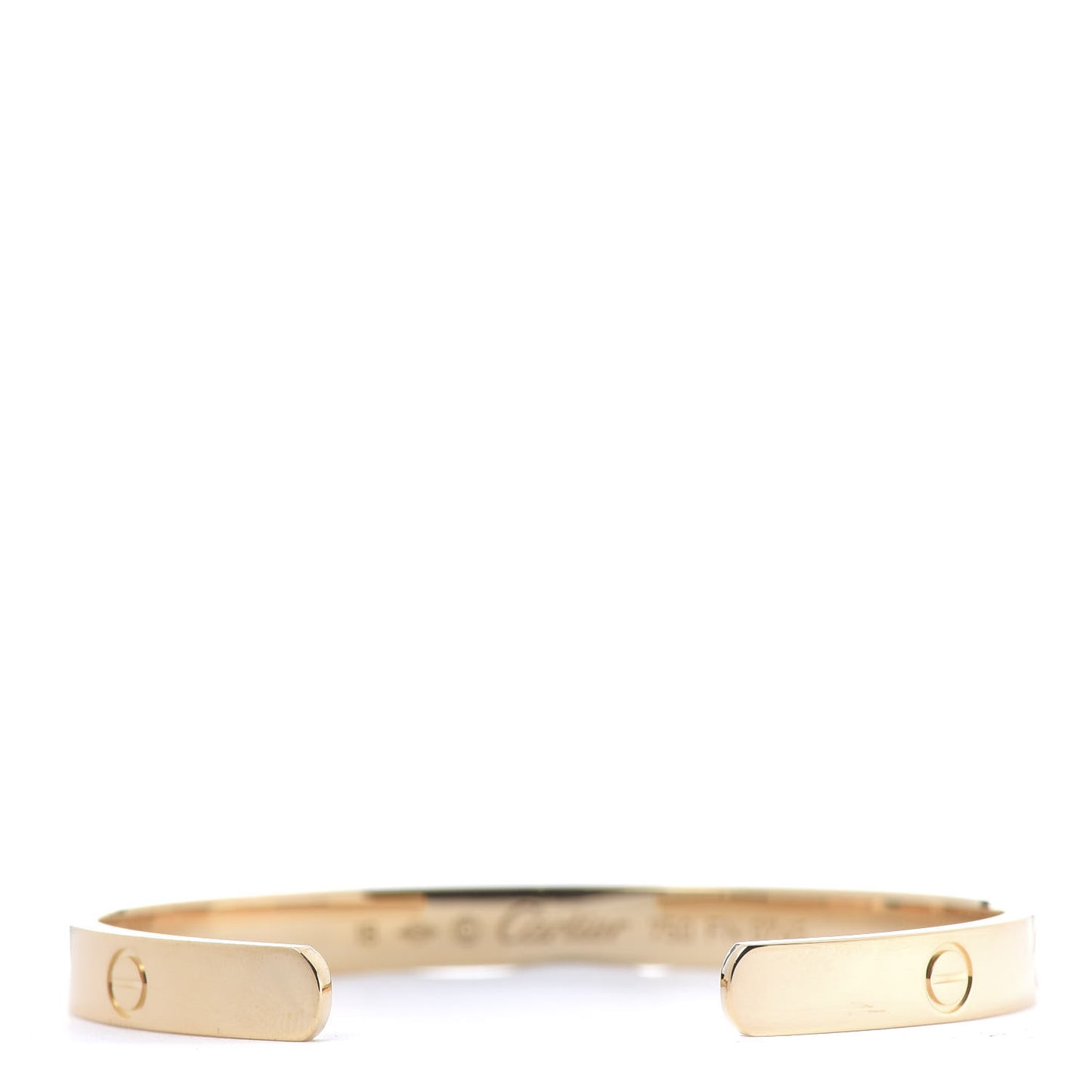 18K Yellow Gold LOVE Cuff Bracelet 18