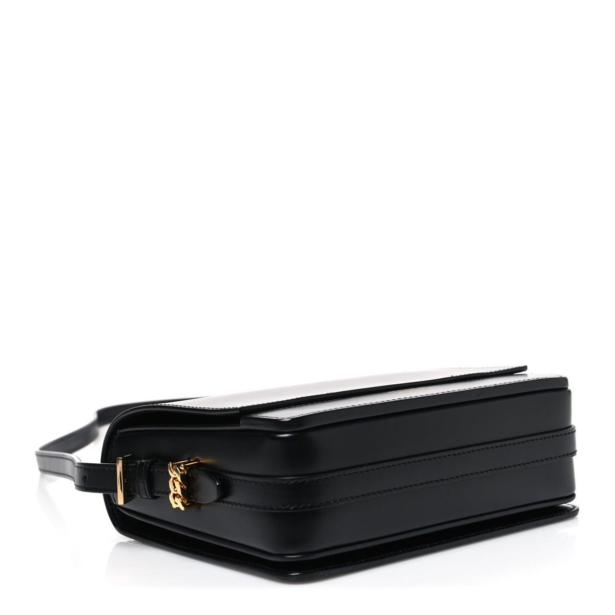 Burberry Smooth Calfskin Two Tone Small Grace Bag Black 4 of 10