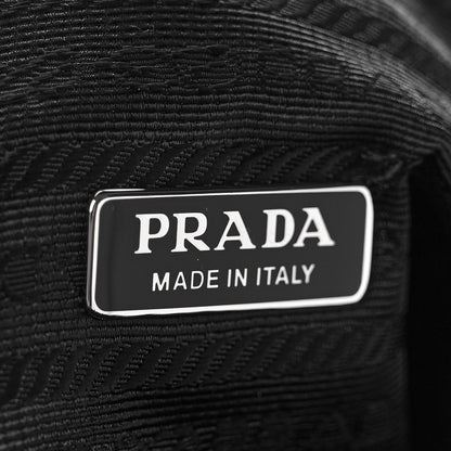 Prada Terry Cloth Mini Re-Edition 2000 Bag Black White 6 of 10
