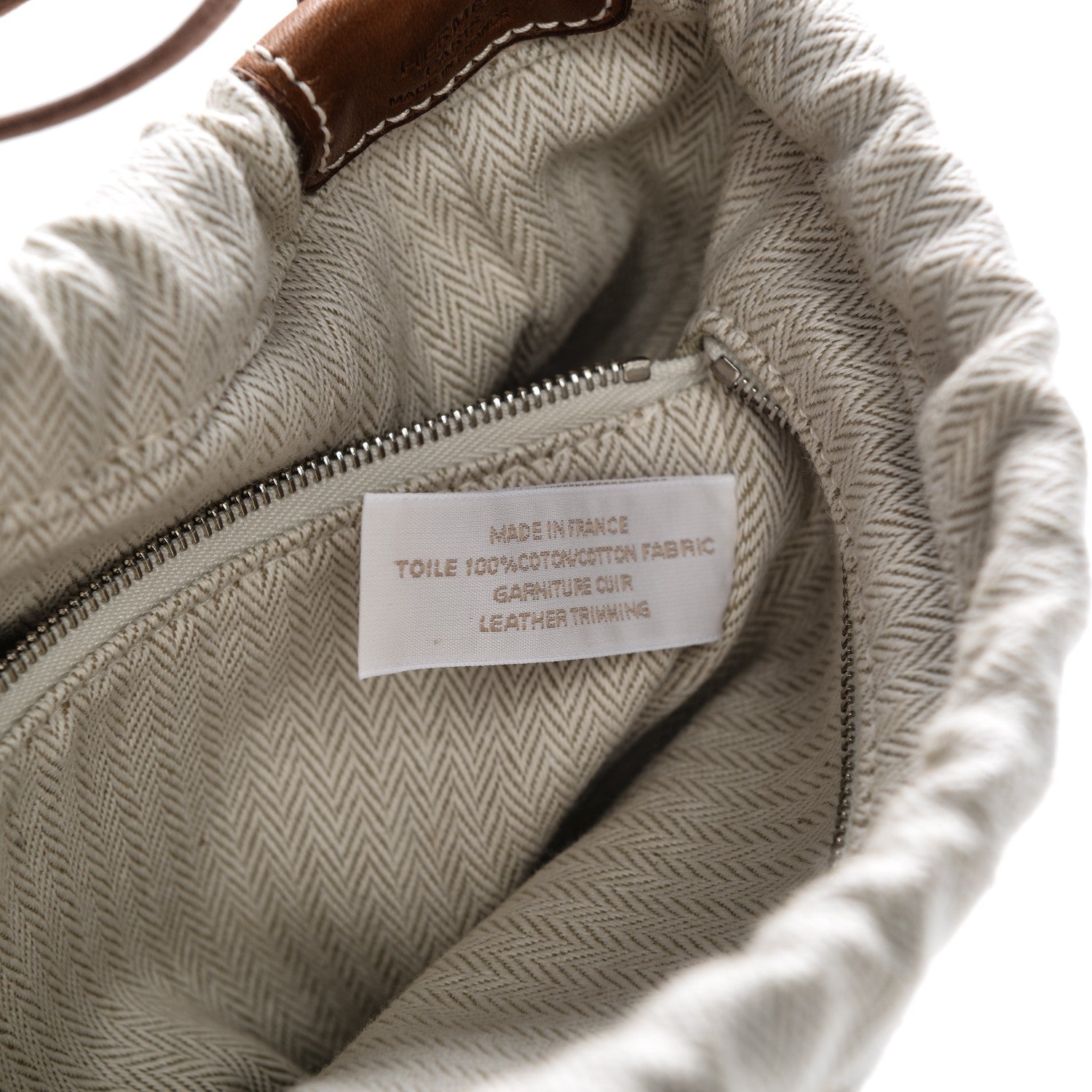 Hermes Canvas Barenia Fourbi 25 MM Pouch Naturel Fauve 8 of 10