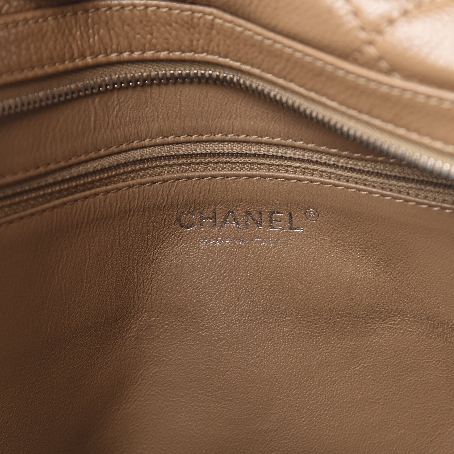Chanel Caviar Quilted CC Timeless Bowler Dark Beige 6 of 11