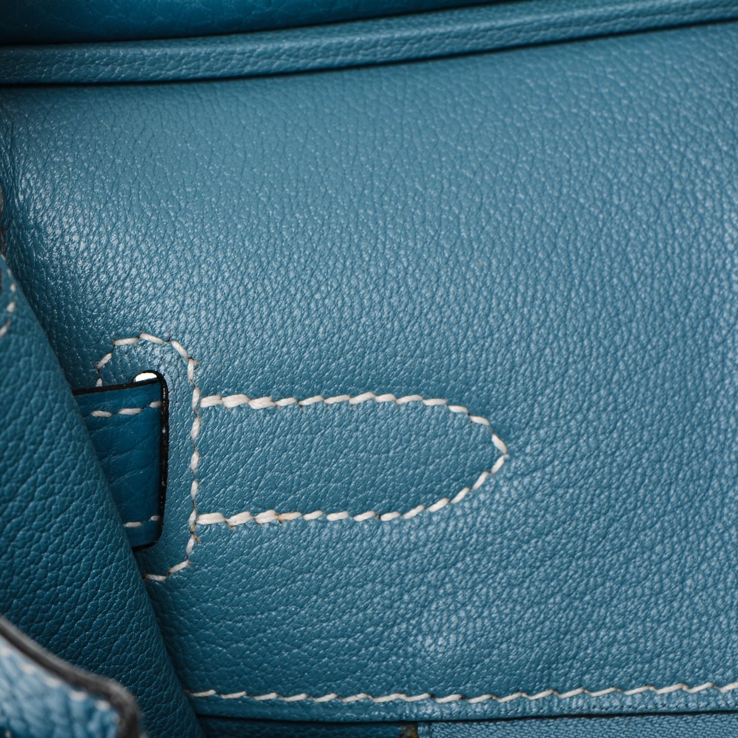 Taurillon Clemence Birkin 30 Blue Jean