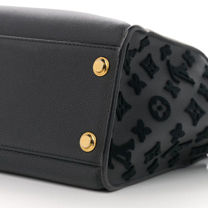Louis Vuitton Calfskin Monogram Tufting On My Side Black 10 of 12
