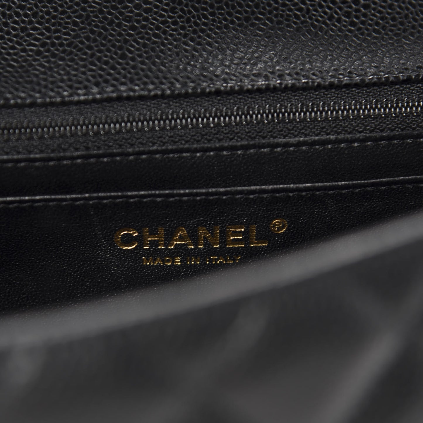Caviar Quilted Jumbo Single Flap Black