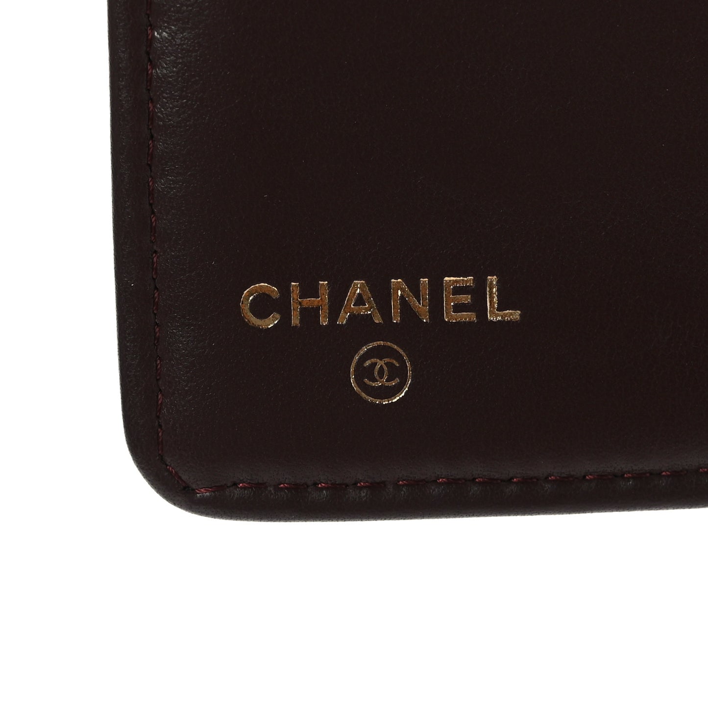 Lambskin Quilted Yen Wallet Black