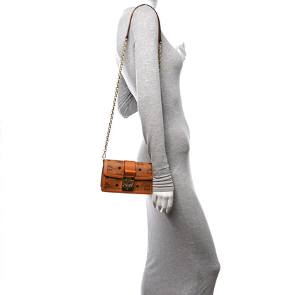 MCM Visetos Mini Gretl Crossbody Cognac 2 of 10