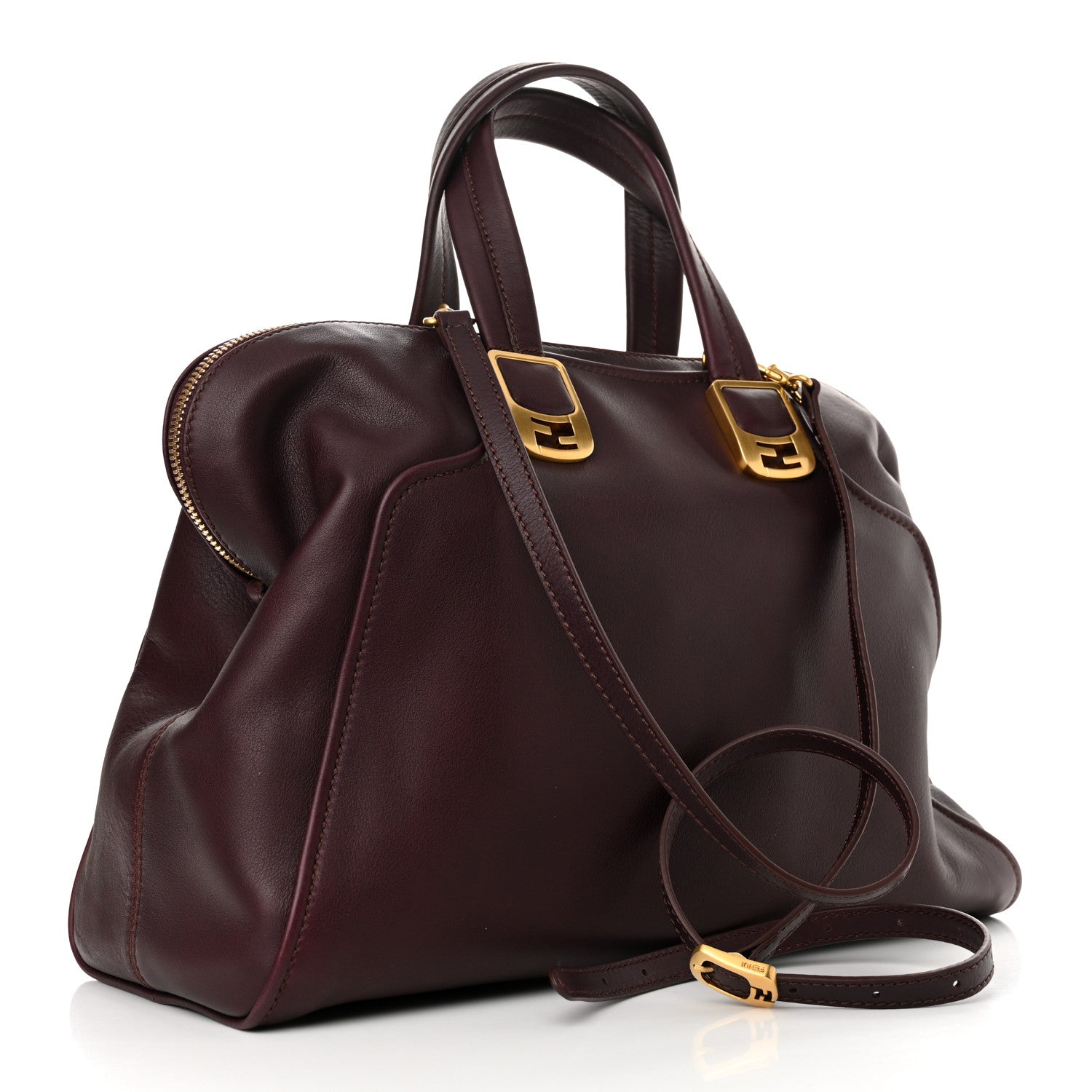 Fendi Vitello Dolce Marmol Large Chameleon Tote Ametista 3 of 10