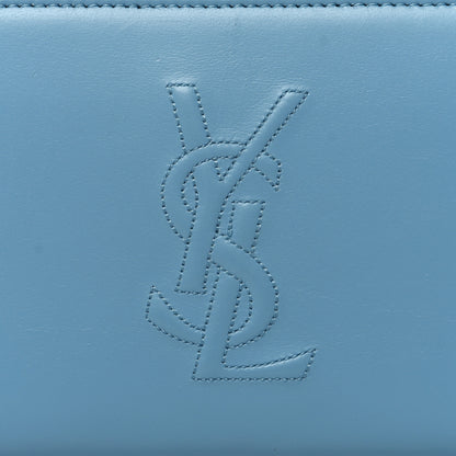 Saint Laurent Calfskin Belle De Jour Zip Around Wallet Blue 7 of 7