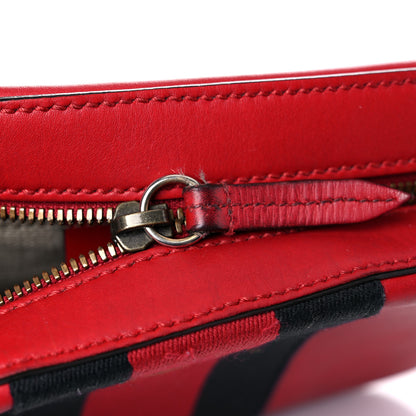 Gucci Calfskin Web Small Webby Bee Shoulder Bag Red 30 of 35