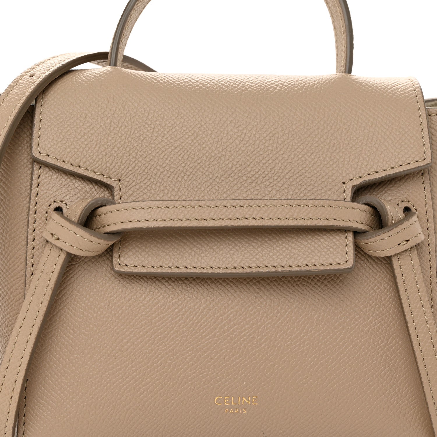 Celine Grained Calfskin Pico Belt Bag Light Taupe 8 of 10
