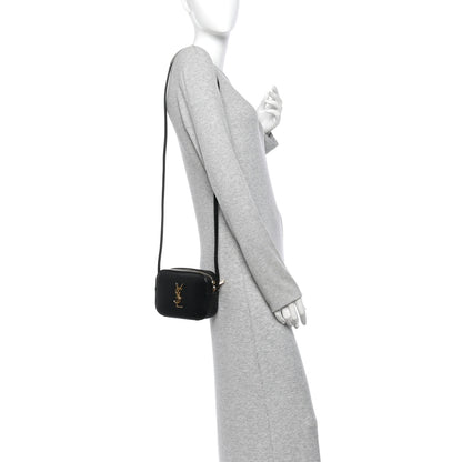 Saint Laurent Grain De Poudre Small Classic Monogram Camera Bag Black 2 of 13