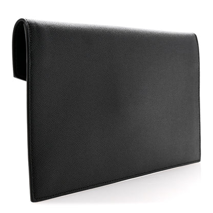 Saint Laurent Grain De Poudre Uptown Pouch Black 5 of 18