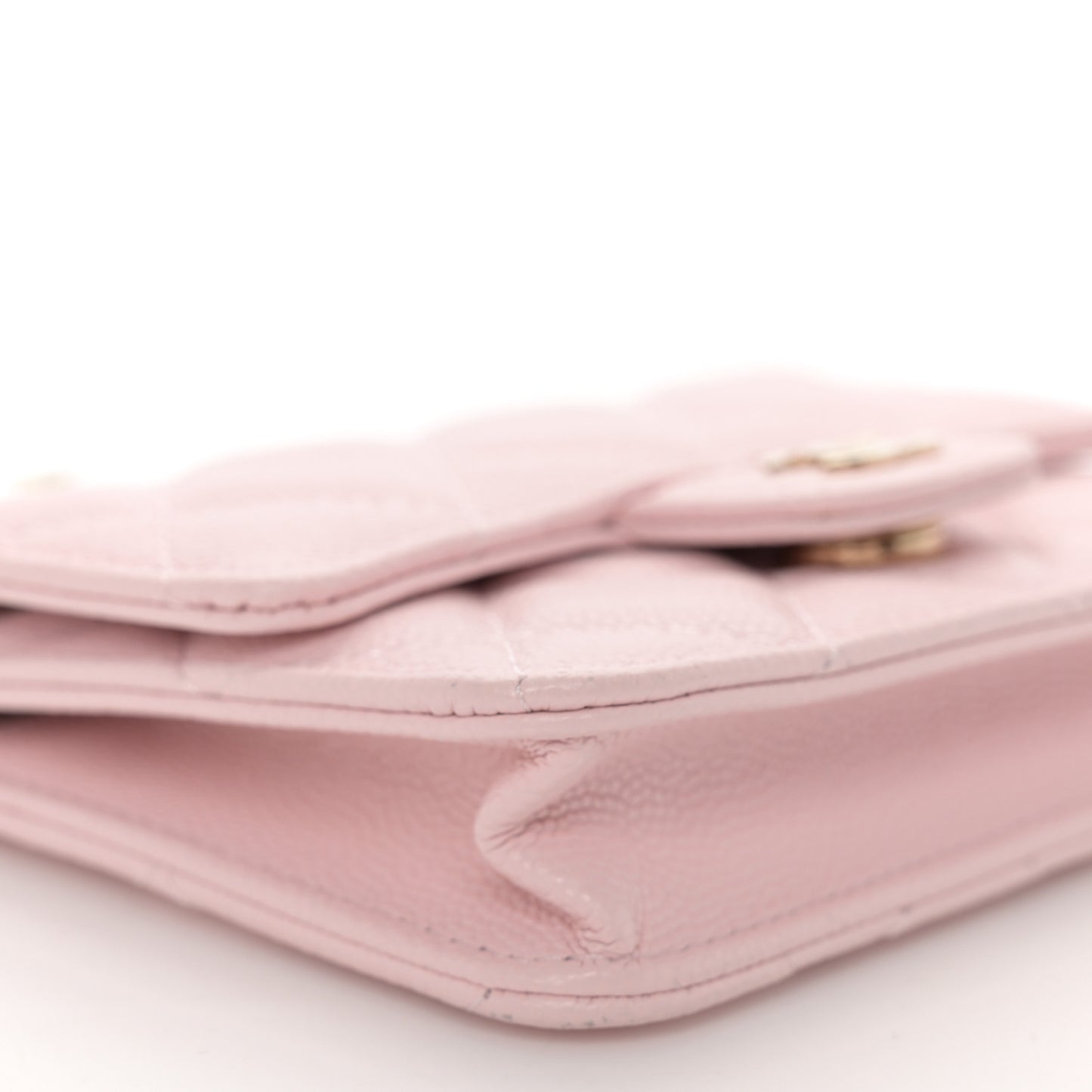 Caviar Quilted Mini Chain Bag Pink