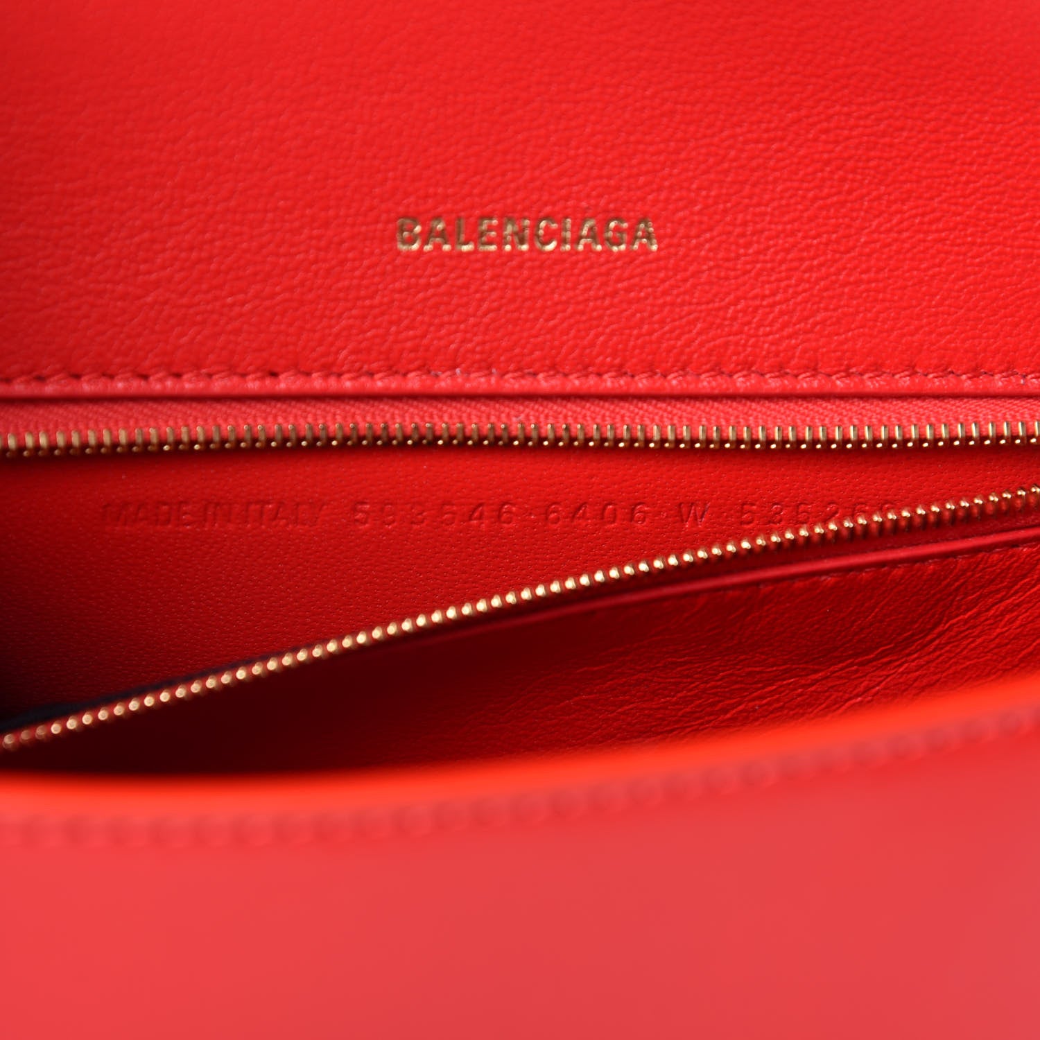 Balenciaga Shiny Box Calfskin Small Hourglass Top Handle Bag Bright Red 10 of 11