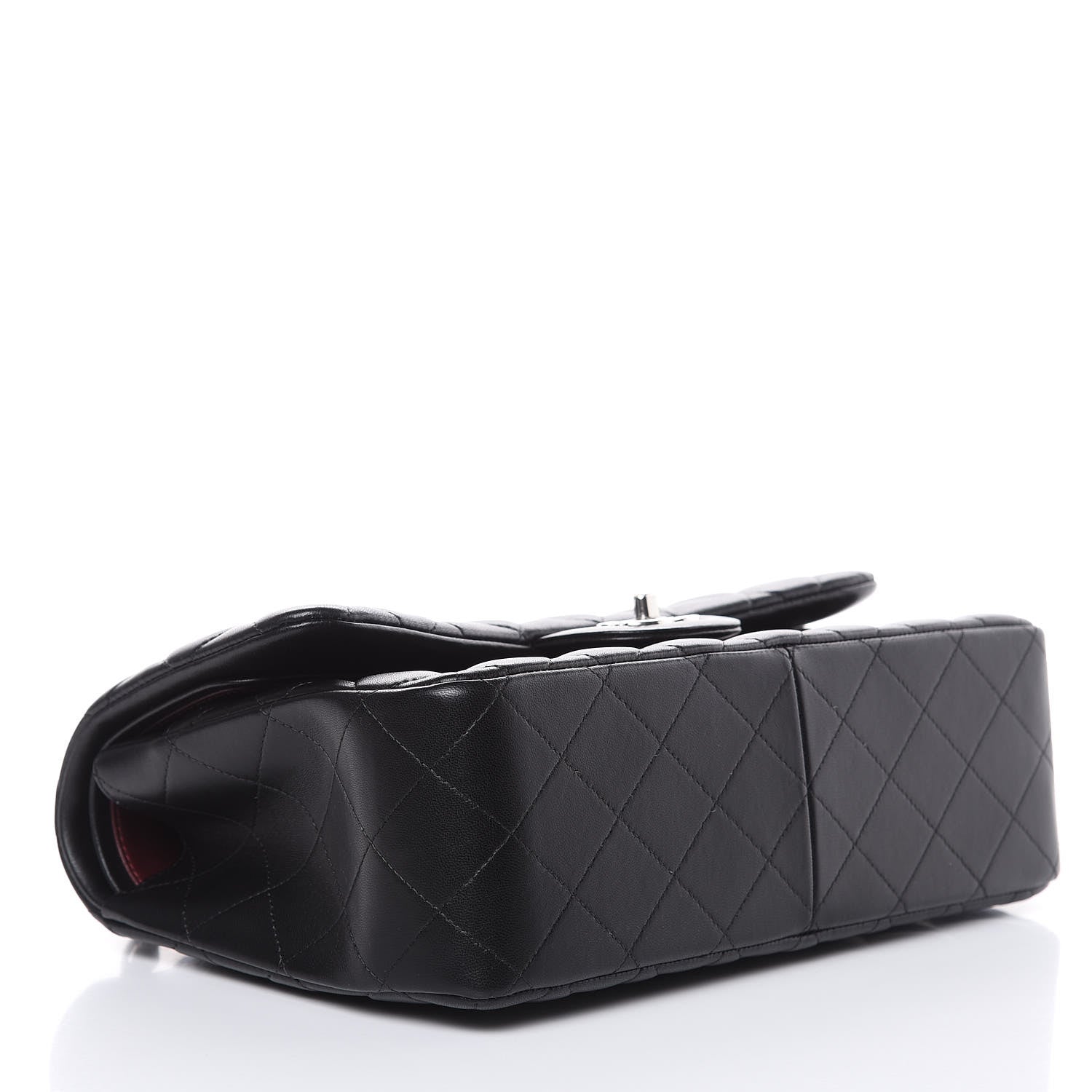 Chanel Lambskin Quilted Jumbo Double Flap Black 4 of 10