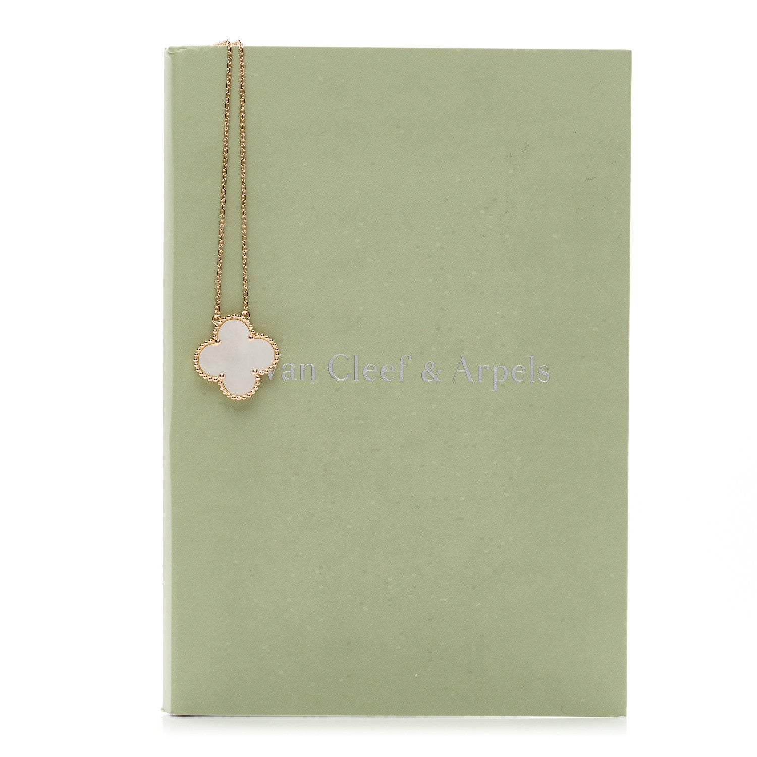 Van Cleef & Arpels 18K Rose Gold Mother of Pearl "Edition Ginza" Magic Alhambra Pendant Necklace 5 of 5
