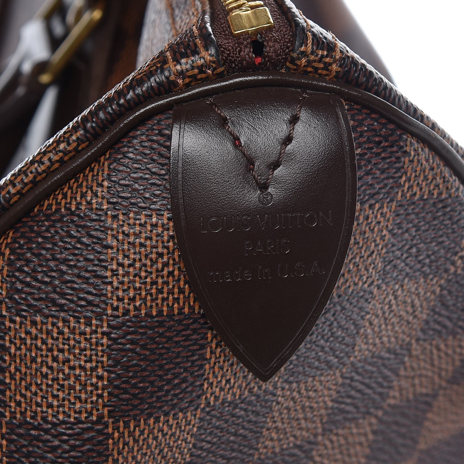 Louis Vuitton Damier Ebene Speedy 35 7 of 9