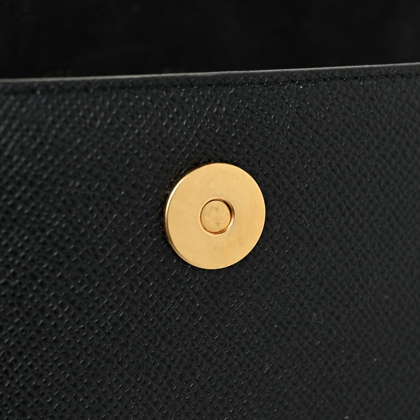 Grained Calfskin Saddle Belt Bag Black