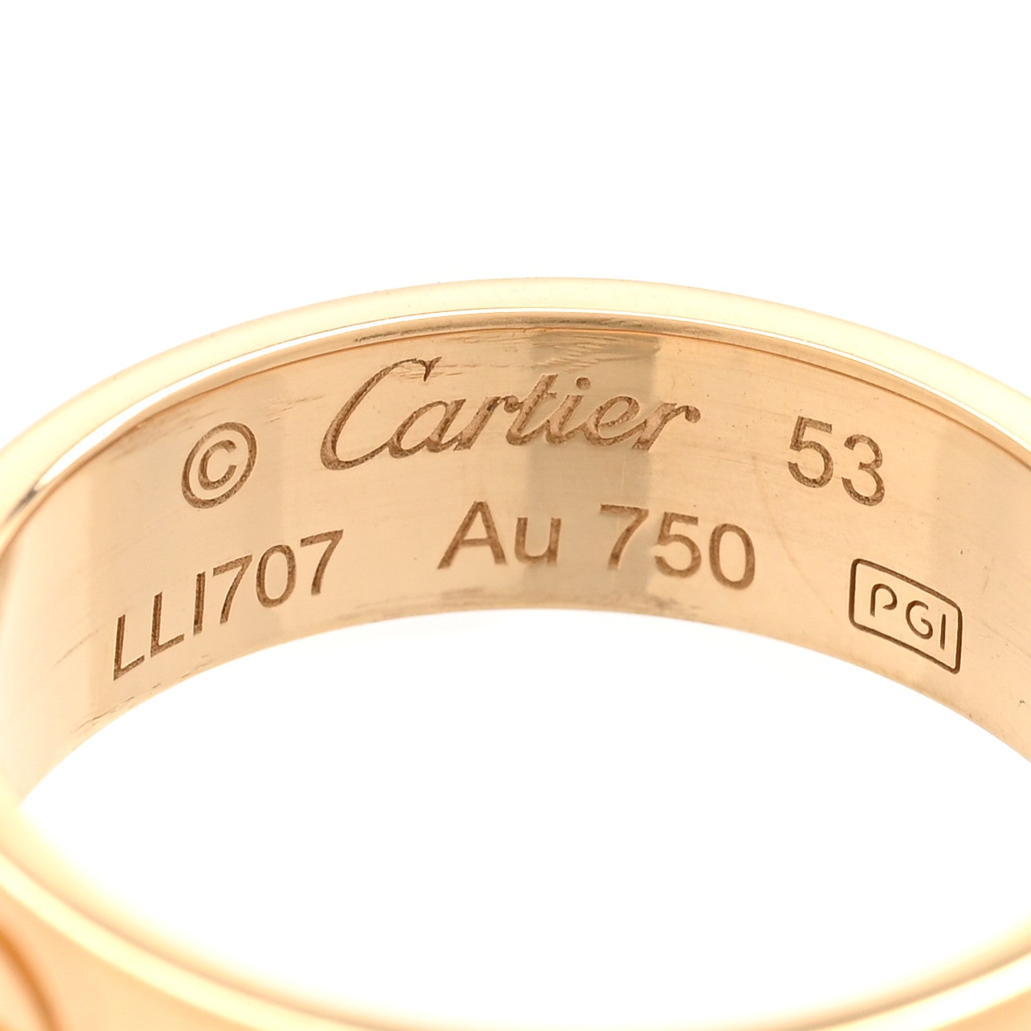 Cartier 18K Yellow Gold 5.5mm LOVE Ring 53 6.5 1858843 – FASHIONPHILE