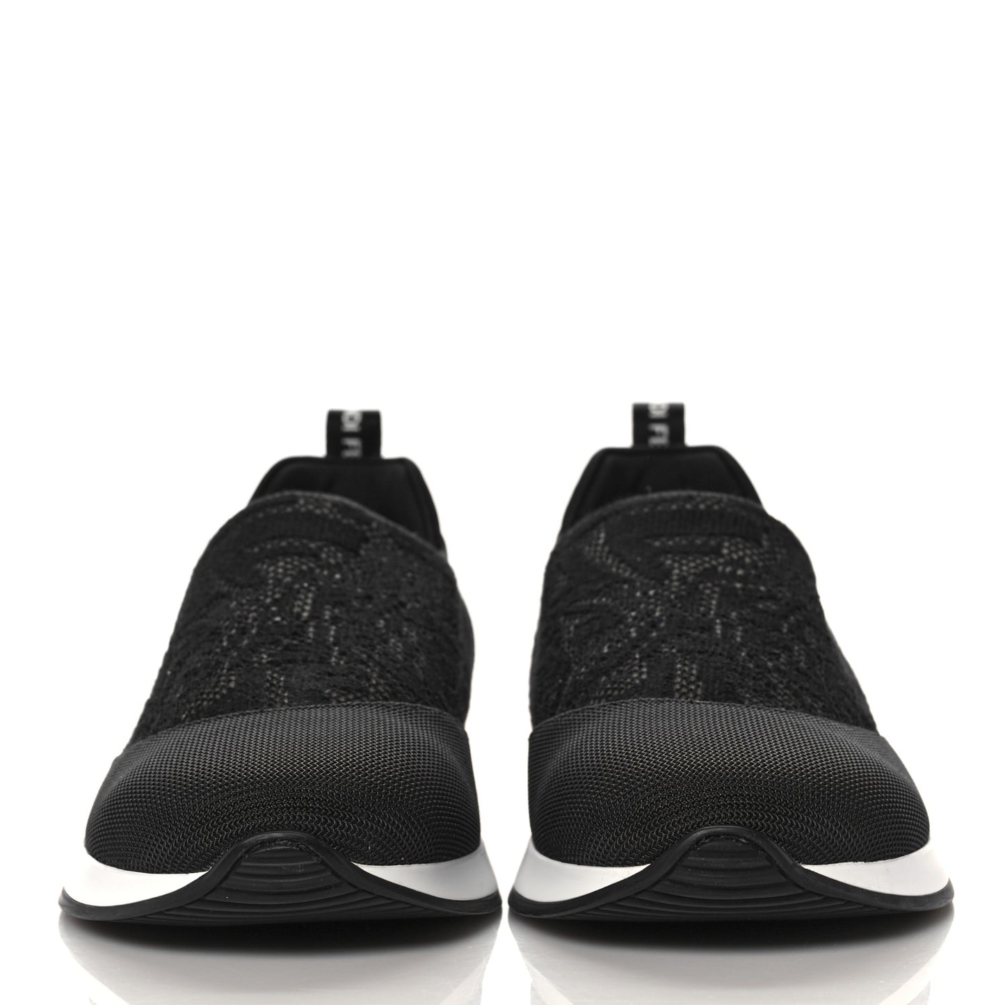 X SARAH COLEMAN Mesh FF Vertigo Runner Slip On Sneakers 39 Black