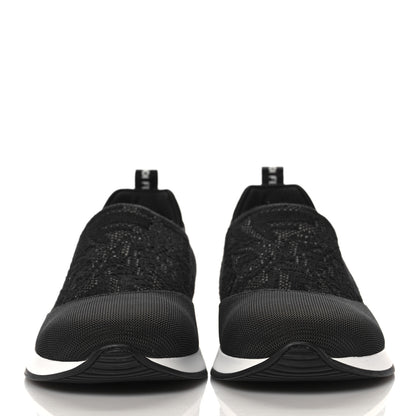 Fendi X SARAH COLEMAN Mesh FF Vertigo Runner Slip On Sneakers 39 Black 2 of 8