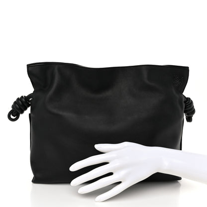 Loewe Nappa Medium Flamenco Knot Bag Black 2 of 8