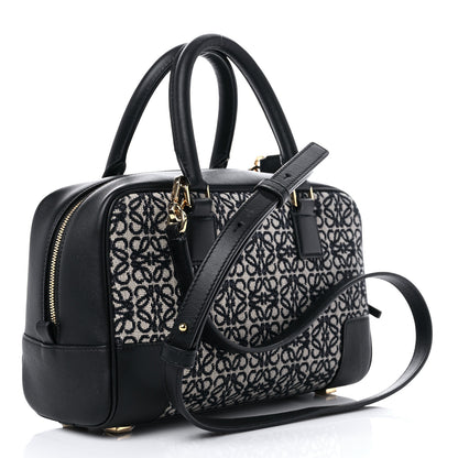 Loewe Jacquard Anagram Calfskin Amazona 23 Black Navy 2 of 9